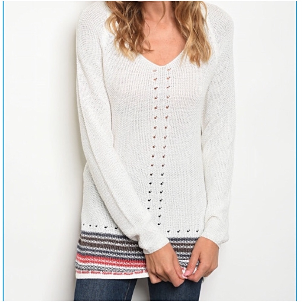 Bohemian Cozy Comfy Knit Sweater Tunic SM - Picture 4 of 6